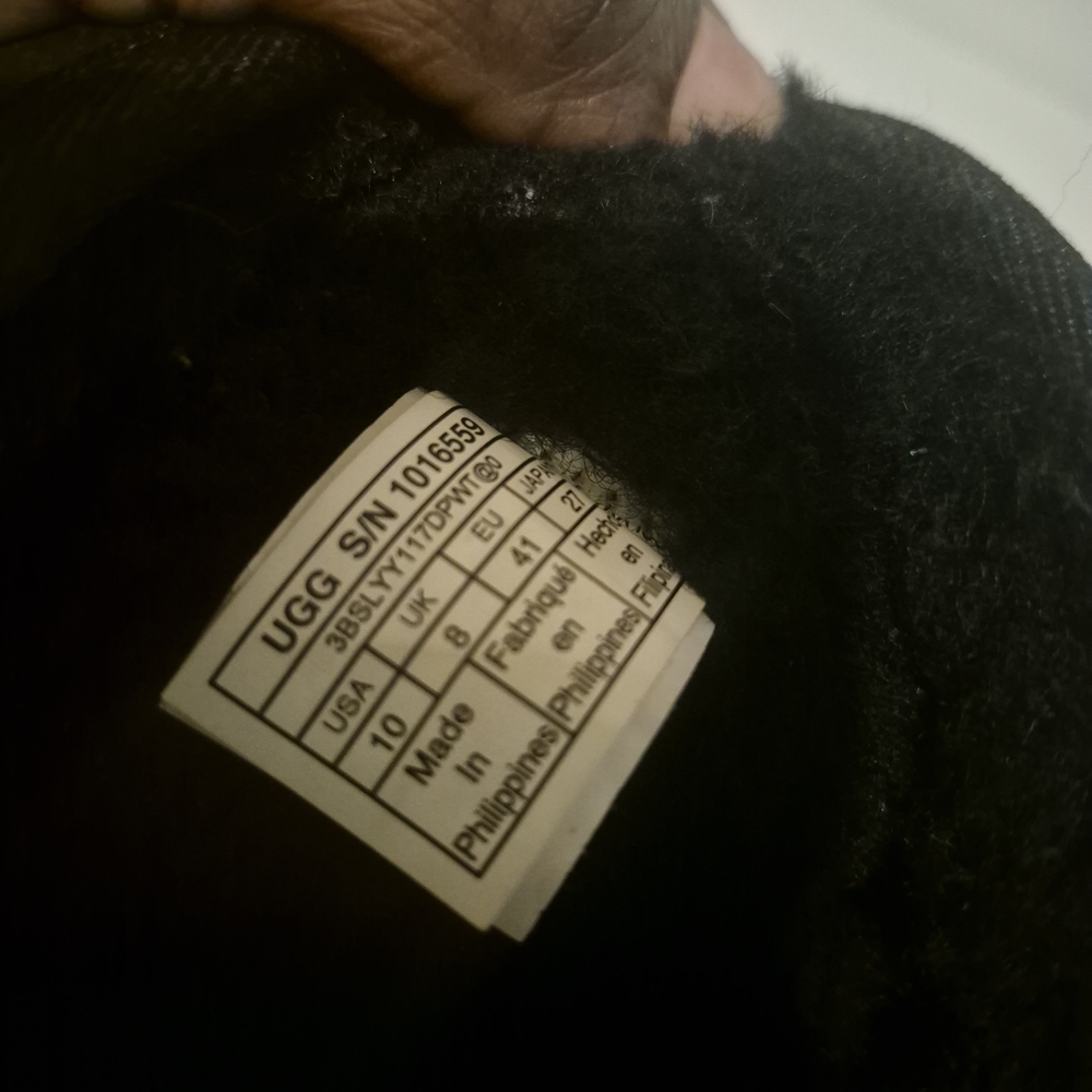 UGG Black Leather Boots - Picture 6 of 6
